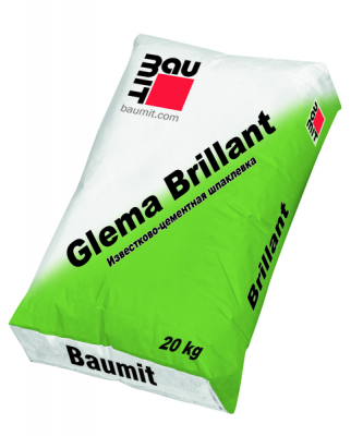 Известково-цементная  шпаклевка Baumit GlemaBrillant / Baumit Glema A  20 кг