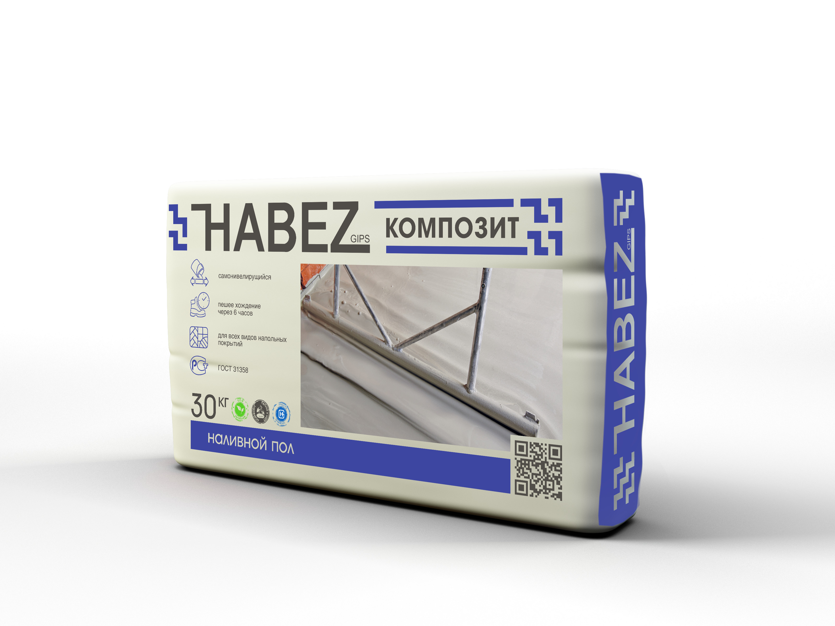 HABEZ композитный наливной пол,30 кг (45шт/пал) HABEZ композитный наливной пол,30 кг (45шт/пал)