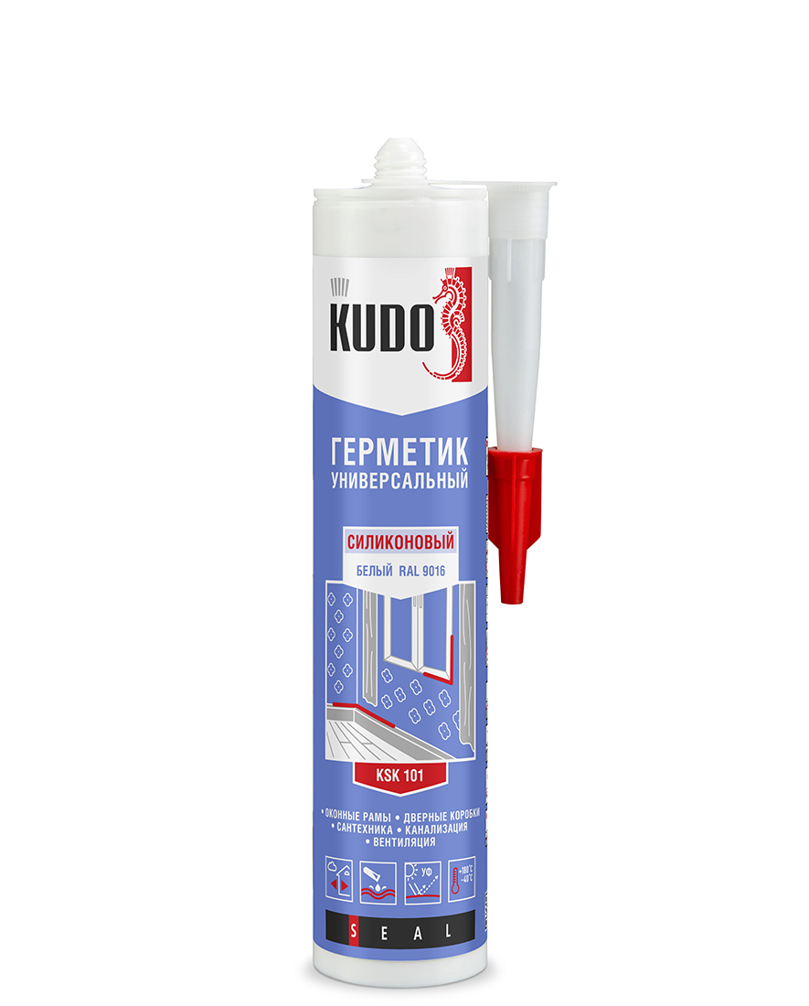 Герметик KUDO силиконовый универсальный белый Герметик KUDO силиконовый универсальный белый