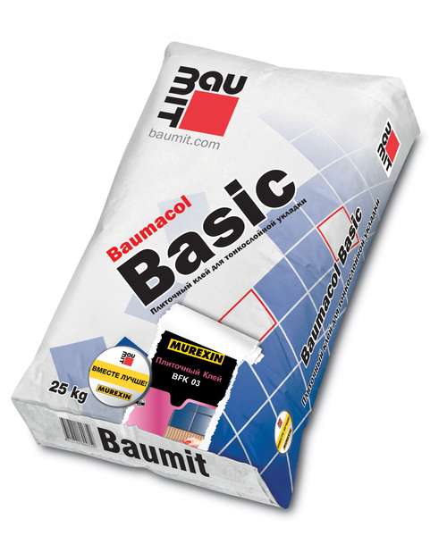 Плиточный клей Baumit Baumacol Basic 25 кг