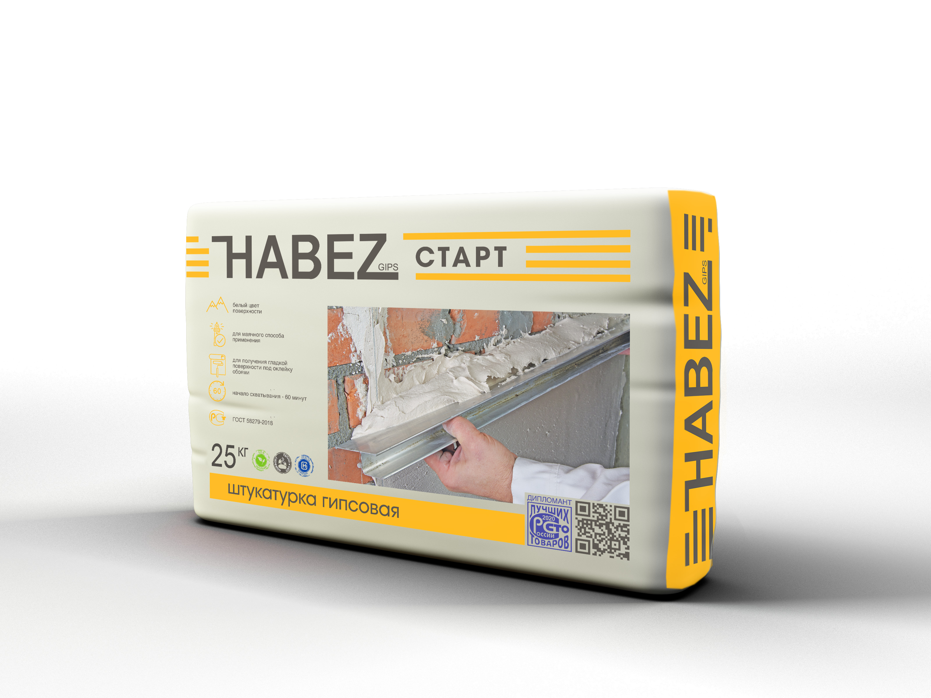 HABEZ "СТАРТ" штукатурка гипсовая "стартовая" HABEZ "СТАРТ" штукатурка гипсовая "стартовая"