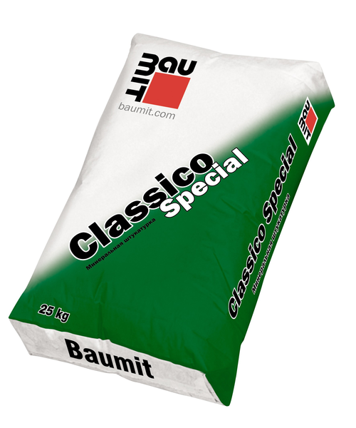 Минеральная штукатурка Baumit Classico Special "шуба"